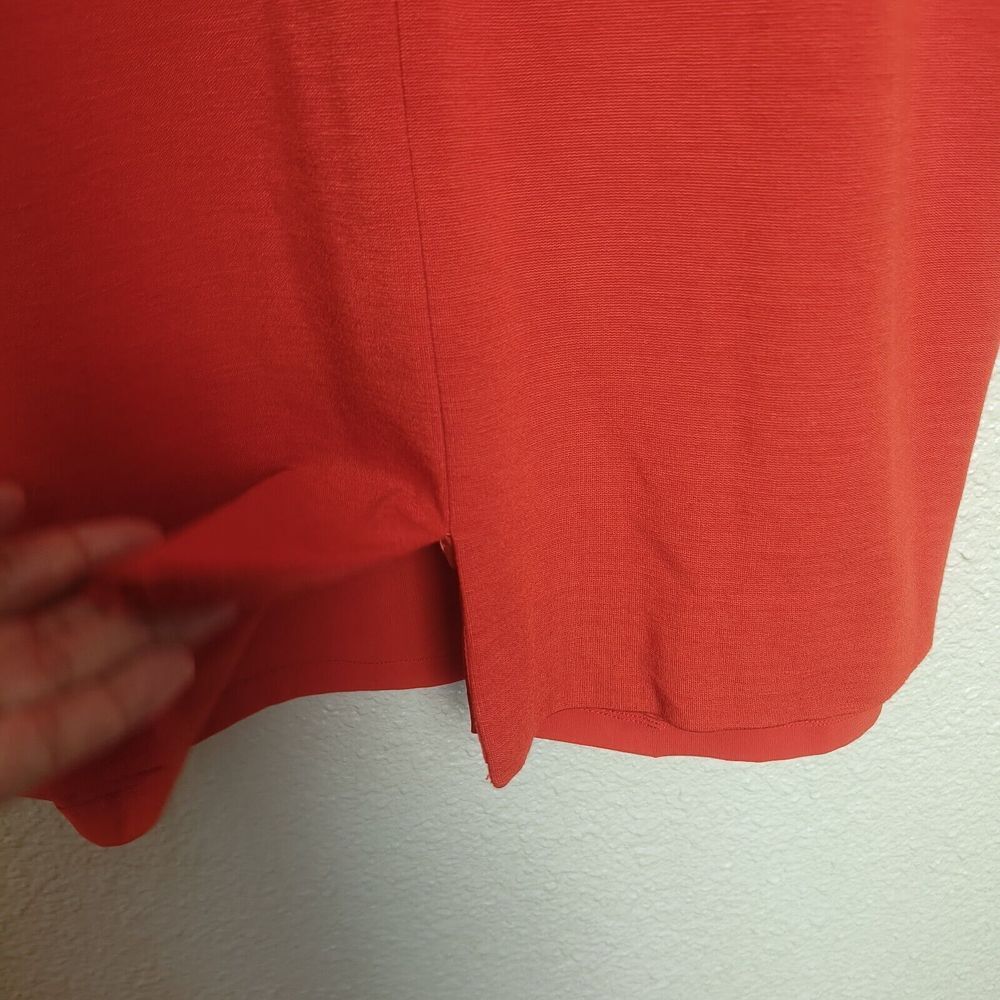 Kay Unger dress size 8 women's orange color 3/4 sleeves knee length - Picture 9 of 13